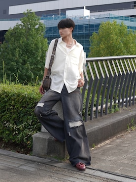 「アイテム（バッグ）」を使った、中村瑞輝(みずきち)さん（メンズ・176cm）の夏コーディネート