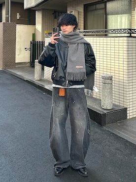 「アイテム（キーケース/キーアクセサリー）」を使った、中村瑞輝(みずきち)さん（メンズ・176cm・20代）の冬コーディネート