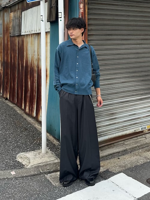 Knit polo cardigan / ニットポロカーディガン（カーディガン