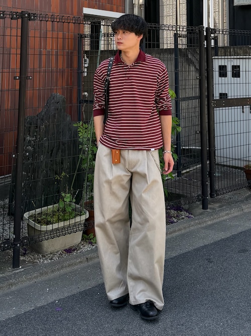 Side deep tuck denim / サイドディープタックデニム（デニムパンツ