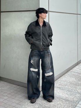 「アイテム（その他アウター）」を使った、中村瑞輝(みずきち)さん（メンズ・176cm）の秋コーディネート