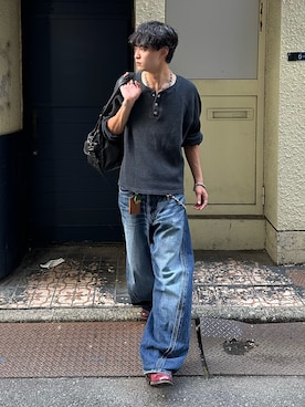 「アイテム（キーケース/キーアクセサリー）」を使った、中村瑞輝(みずきち)さん（メンズ・176cm）の秋コーディネート