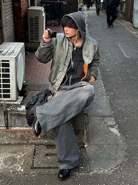 中村瑞輝(みずきち)さん（メンズ・176cm）の冬コーディネート