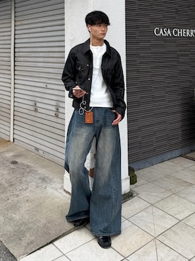 「アイテム（リング）」を使った、中村瑞輝(みずきち)さん（メンズ・176cm）の秋コーディネート