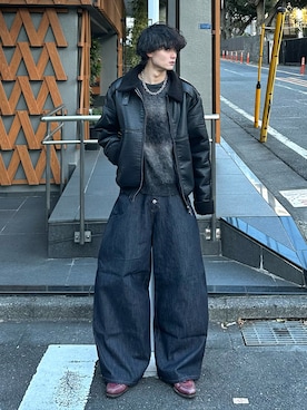 「LUENNA（ルエナ）のアイテム」を使った、中村瑞輝(みずきち)さん（メンズ・176cm）の冬コーディネート