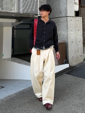 「SINSS（シンス）のアイテム」を使った、中村瑞輝(みずきち)さん（メンズ・176cm）の春コーディネート