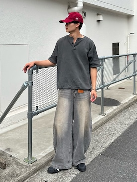 「アイテム（トップス）」を使った、中村瑞輝(みずきち)さん（メンズ・176cm）の夏コーディネート