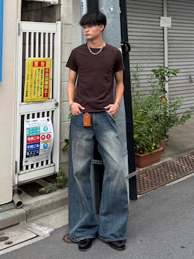 「SBG（エスビー）のアイテム」を使った、中村瑞輝(みずきち)さん（メンズ・176cm）の夏コーディネート