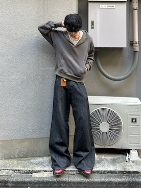 「アイテム（キーケース/キーアクセサリー）」を使った、中村瑞輝(みずきち)さん（メンズ・176cm）の秋コーディネート