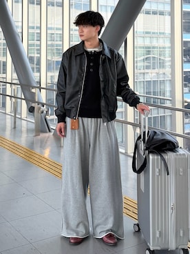 「epnok（エプノック）のアイテム」を使った、中村瑞輝(みずきち)さん（メンズ・176cm）の春コーディネート