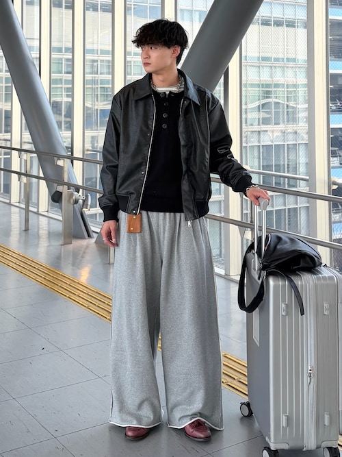 Concealed front short zip blouson / コンシールドフロントショート 