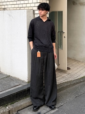 「SINSS（シンス）のアイテム」を使った、中村瑞輝(みずきち)さん（メンズ・176cm）の春コーディネート