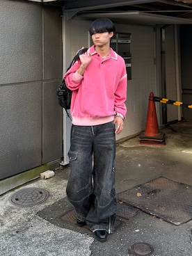 「アイテム（ポロシャツ）」を使った、中村瑞輝(みずきち)さん（メンズ・176cm・20代）の秋コーディネート