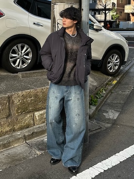 「アイテム（ダウンジャケット/コート）」を使った、中村瑞輝(みずきち)さん（メンズ・176cm・20代）の冬コーディネート