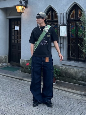 「アイテム（キーケース/キーアクセサリー）」を使った、中村瑞輝(みずきち)さん（メンズ・176cm）の夏コーディネート