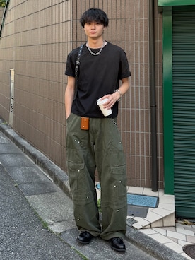 「Berwick1707（バーウィック）のアイテム」を使った、中村瑞輝(みずきち)さん（メンズ・176cm）の春コーディネート