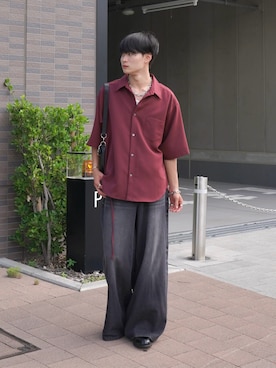 「HARUTA（ハルタ）の【HARUTA】 軽量コインローファー（ローファー）」を使った、中村瑞輝(みずきち)さん（メンズ・176cm）の夏コーディネート