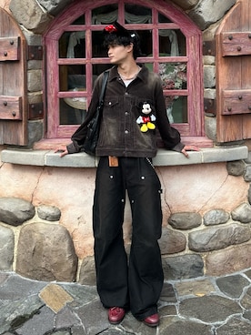 「アイテム（キーケース/キーアクセサリー）」を使った、中村瑞輝(みずきち)さん（メンズ・176cm・20代）の秋コーディネート