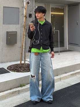 「SBG（エスビー）のアイテム」を使った、中村瑞輝(みずきち)さん（メンズ・176cm）の春コーディネート