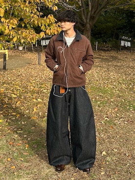 「アイテム（キーケース/キーアクセサリー）」を使った、中村瑞輝(みずきち)さん（メンズ・176cm・20代）の秋コーディネート