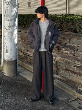 中村瑞輝(みずきち)さん（メンズ・176cm）の冬コーディネート