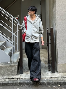 「DIESEL（ディーゼル）のアイテム」を使った、中村瑞輝(みずきち)さん（メンズ・176cm）の秋コーディネート