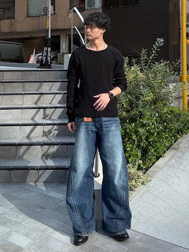 「FOSSIL（フォッシル）のアイテム」を使った、中村瑞輝(みずきち)さん（メンズ・176cm）の春コーディネート