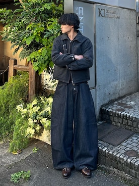 「アイテム（ブレスレット）」を使った、中村瑞輝(みずきち)さん（メンズ・176cm）の冬コーディネート