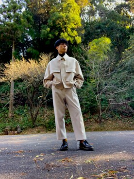 「RYO TAKASHIMA（リョウタカシマ）のアイテム（ジャケット/アウター）」を使った、1757671934044さん（メンズ・176cm）の冬コーディネート