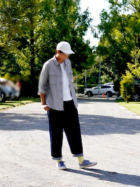 「秋のコーデ」｜「UNIQLO（ユニクロ）のアイテム（キャップ）」を使った、hiro55さん（レディース・175cm）の秋コーディネート