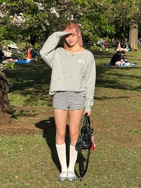 「BALENCIAGA（バレンシアガ）のアイテム」を使った、suminaさん（レディース・171cm）の春コーディネート