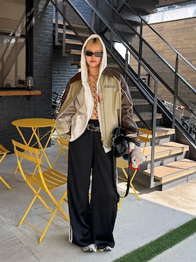 「アイテム（ハンドバッグ）」を使った、suminaさん（レディース・171cm）の春コーディネート