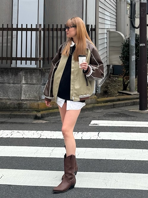 SLY LINE FAUX LEATHER ブルゾン レディース LINE FAUX LEATHER BZ