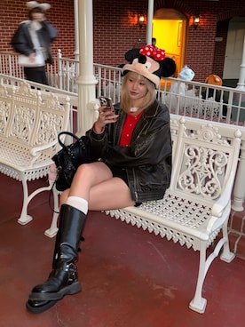 「アイテム（ブルゾン）」を使った、suminaさん（レディース・171cm・20代）の冬コーディネート