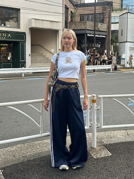 「MOUSSY（マウジー）のアイテム」を使った、すみなさん（レディース・171cm）の夏コーディネート