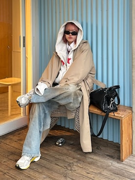 「Acne Studios（アクネストゥディオズ）のアイテム」を使った、suminaさん（レディース・171cm）の春コーディネート