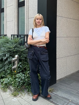 「アイテム（キャミソール）」を使った、すみなさん（レディース・171cm）の夏コーディネート