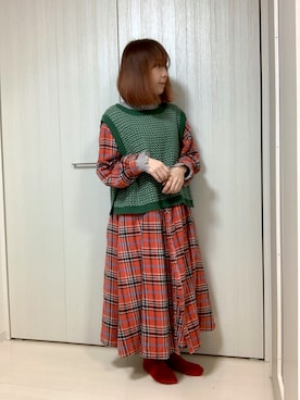 ちぃまゆちゃんさん（レディース・154cm）の冬コーディネート