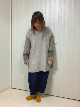 ちぃまゆちゃんさん（レディース・154cm）の冬コーディネート