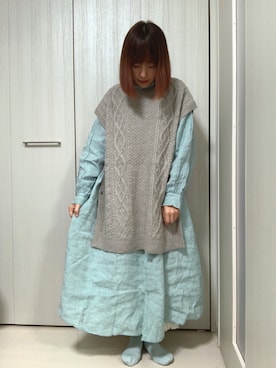 ちぃまゆちゃんさん（レディース・154cm）の冬コーディネート