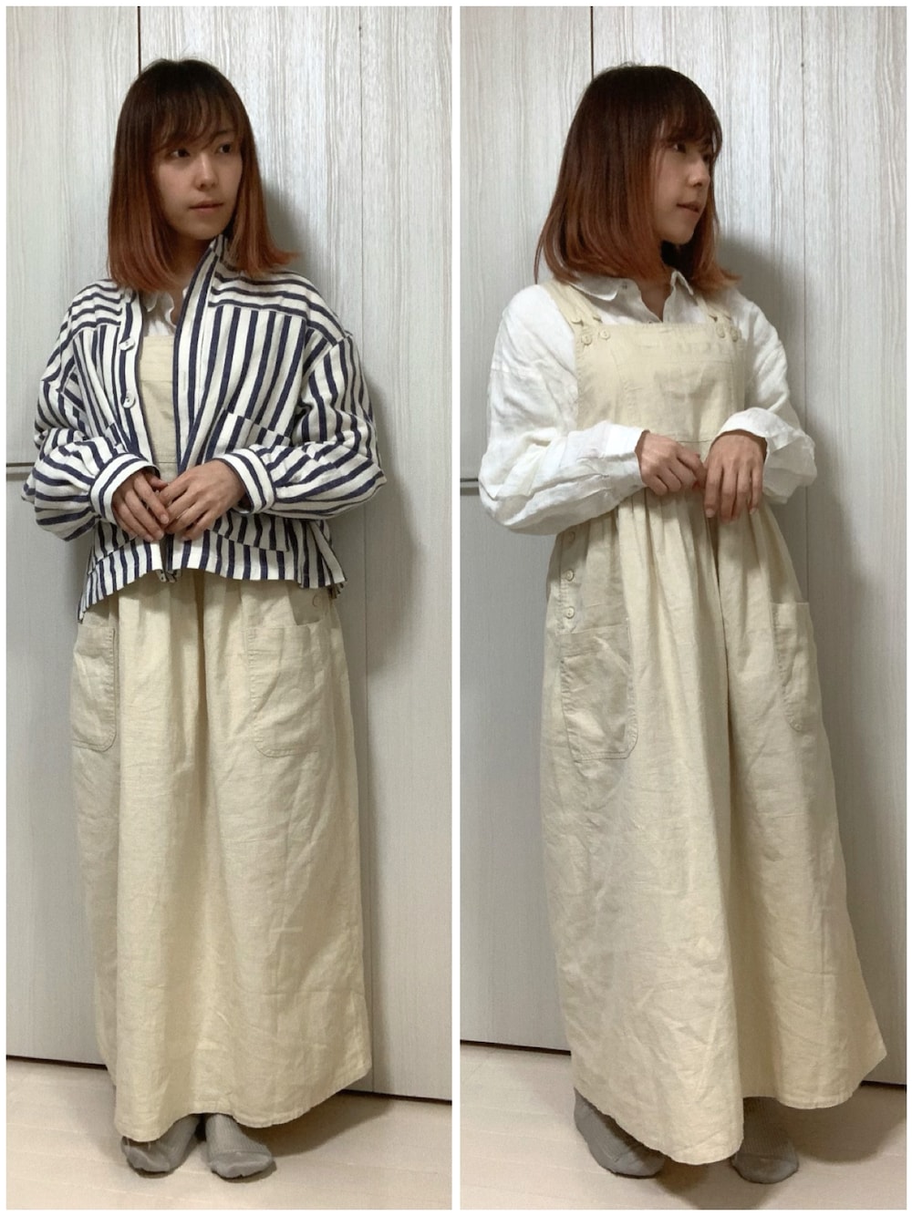 美品　evameva コットン　ブルゾン　モスグリーン evameva コットンブルゾンモスグリーン
