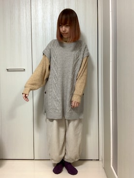 ちぃまゆちゃんさん（レディース・154cm）の冬コーディネート