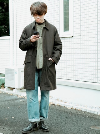 MHL.（エムエイチエル）の「PROOFED COTTON NYLON TWILL（ステンカラー