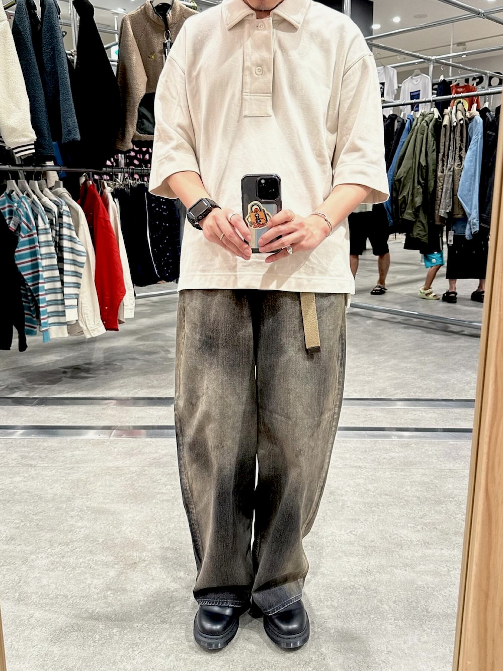 MHL.（エムエイチエル）の「GARMENT DYE DRY COTTON（ポロシャツ