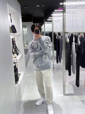 「ニットコーデ」｜「NIKE（ナイキ）のアイテム」を使った、RYO さん（メンズ・180cm）の秋コーディネート