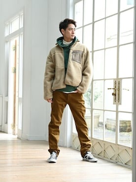 「Dickies（ディッキーズ）のアイテム（ジャケット/アウター）」を使った、マックハウスZOZOスタイリスト メンズさん（メンズ・178cm）の冬コーディネート