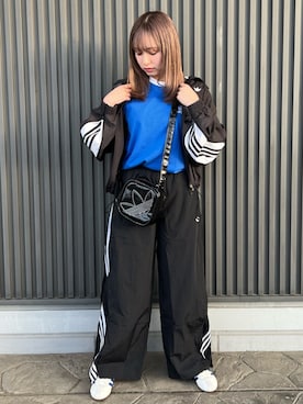 「ラフコーデ」｜「アイテム（ナイロンジャケット）」を使った、MAさん（レディース・163cm）の春コーディネート