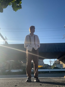 「Dr. Martens（ドクターマーチン）のアイテム」を使った、yubasiriさん（骨格ストレート・メンズ・180cm）の秋コーディネート
