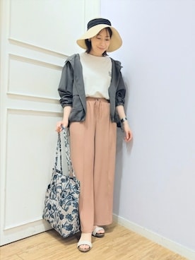 「アイテム（ブルゾン）」を使った、miomioさん（レディース・157cm）の春コーディネート