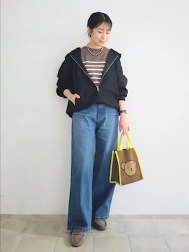 「アイテム（その他シューズ）」を使った、miomioさん（レディース・157cm）の秋コーディネート
